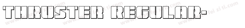 Thruster Regular字体转换